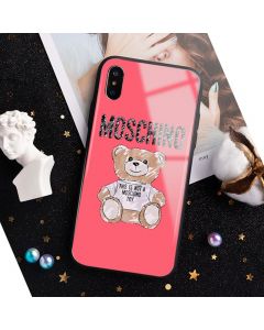 Moschino Brushstroke Teddy Bear iPhone Case Red