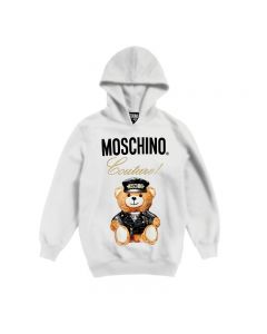 Moschino Loves Printemps Bear Women Long Sleeves Sweatshirt White