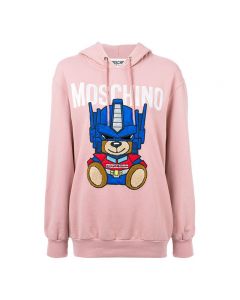 Moschino Transformer Bear Women Long Sleeves Sweatshirt Pink