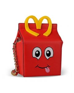 Moschino McDonald Happy Meal Women Small Leather Bag Red