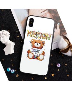 Moschino Christmas Teddy iPhone Case White