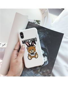 Moschino Playboy Bear iPhone Case White