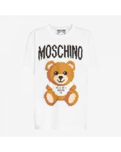 Moschino x The Sims Teddy Bear Women Short Sleeves T-Shirt White