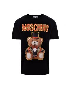 Moschino Circus Teddy Women Short Sleeves T-Shirt Black
