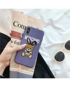 Moschino Playboy Bear iPhone Case Purple