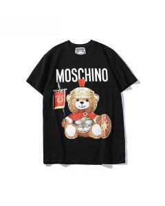 Moschino Roman Teddy Bear Women Short Sleeves T-Shirt Black