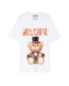 Moschino Circus Teddy Women Short Sleeves T-Shirt White