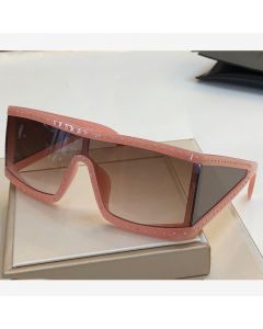 Moschino Rectangular Studded Women Sunglasses Pink