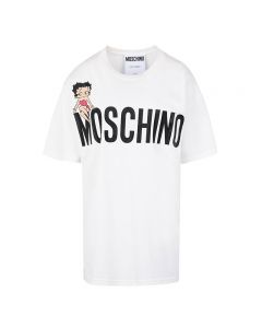 Moschino Betty Boop Women Short Sleeves T-Shirt White