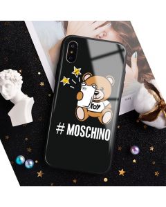 Moschino Selfie Teddy Bear iPhone Case Black