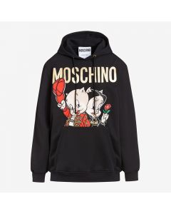 Moschino Chinese Pig Year Women Long Sleeves Sweatshirt Black
