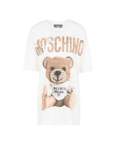 Moschino Paper Bear Women Short Sleeves T-Shirt White