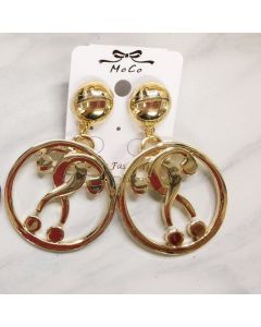 Moschino Question Mark Women Earrings Gold